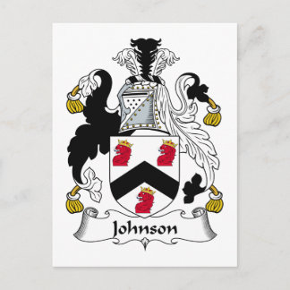 Johnson Family Crest Postcard
