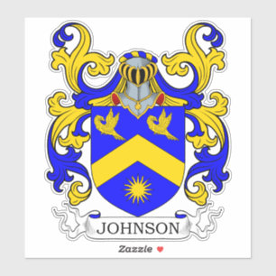 Johnson Family Crest Sticker