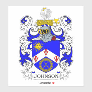 Johnson Family Crest Sticker