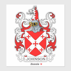 Johnson Family Crest Sticker