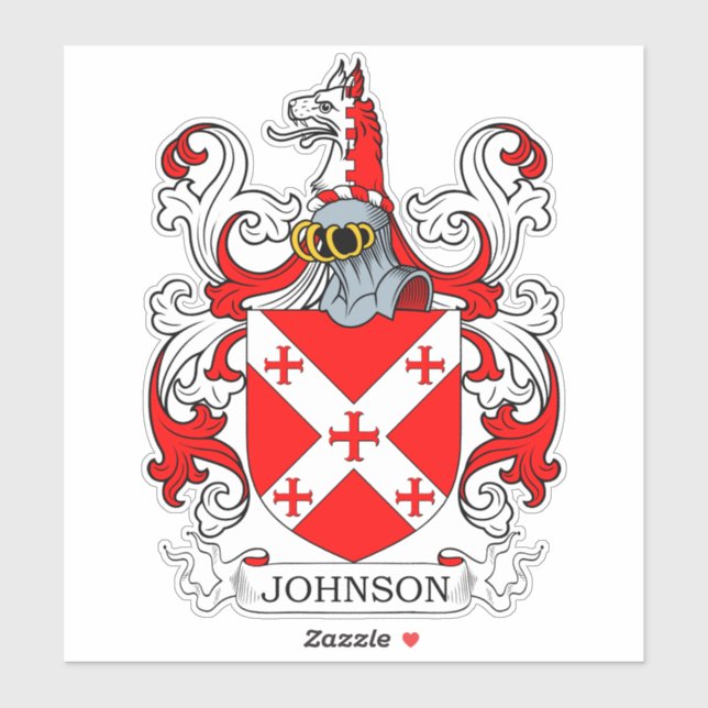 Johnson Family Crest Sticker (Sheet)