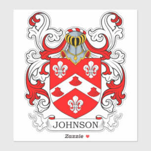 Johnson Family Crest Sticker