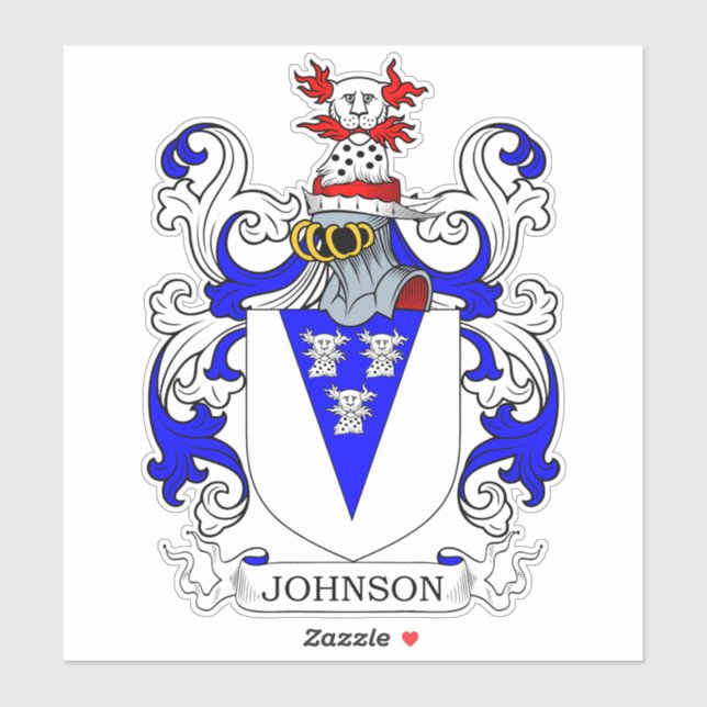 Johnson Family Crest Sticker (Sheet)