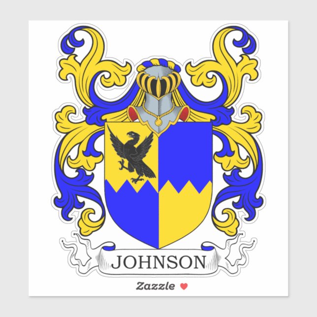 Johnson Family Crest Sticker (Sheet)