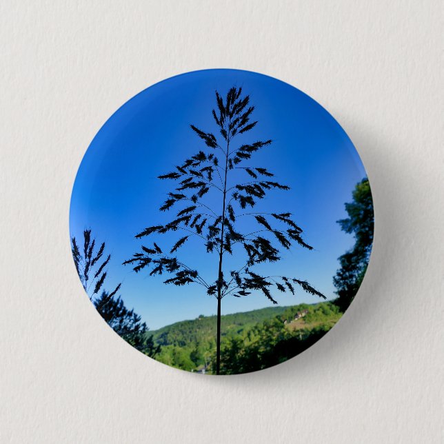 Johnson Grass Badge Button (Front)
