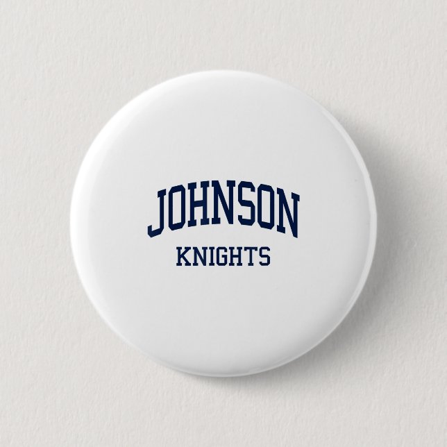 Johnson High School Hs Gainesville Ga Retro Sports Button (Front)