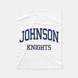 Johnson High School Hs Gainesville Ga Retro Sports Fleece Blanket
