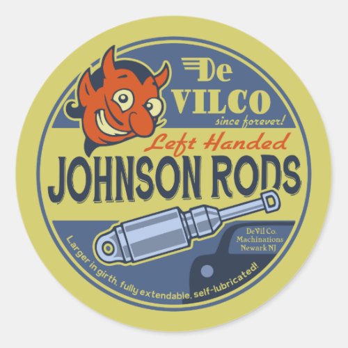 Johnson Rods L Classic Round Sticker