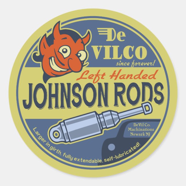 Johnson Rods L Classic Round Sticker (Front)