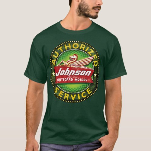 Johnson Seahorse Vintage Outboard Motors T_Shirt