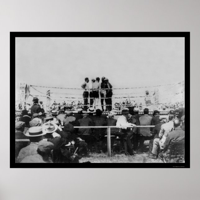 Johnson vs. Flynn Championship Boxing 1910 Poster (Front)