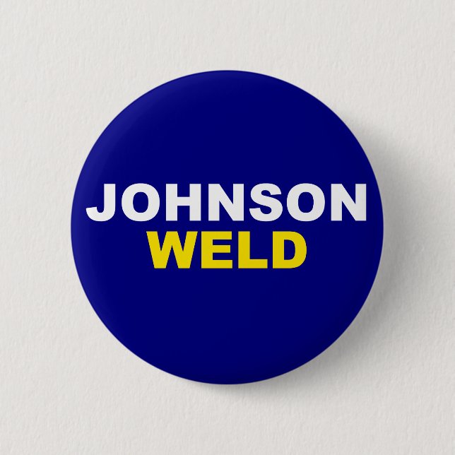 Johnson-Weld Pinback Button (Front)