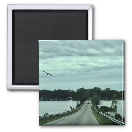 Johnsons Island Causeway Photography Magnet