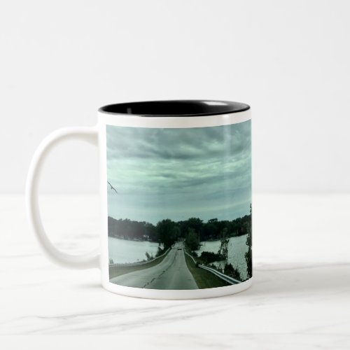 Johnsons Island Causeway Photography Two_Tone Cof Two_Tone Coffee Mug