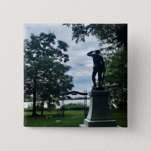 Johnsons Island Monument Photography  Button