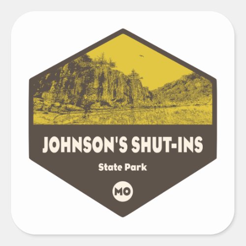 Johnsons Shut_Ins State Park Missouri Square Sticker