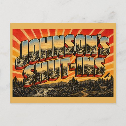 Johnson's Shut-Ins State Park MO Vintage Travel Postcard