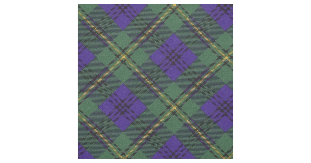 Johnston Clan Plaid Scottish Tartan Fabric Zazzle Com