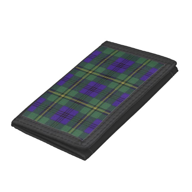 Johnston clan Plaid Scottish tartan Trifold Wallet (Bottom)