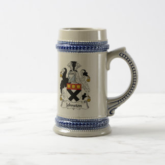 Johnston Coat of Arms Stein - Family Crest