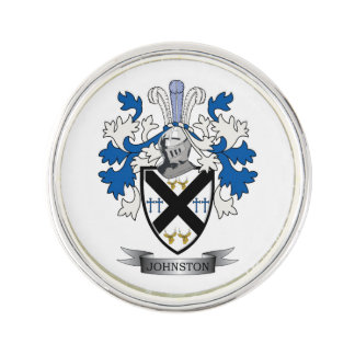 Johnston Family Crest Coat of Arms Pin