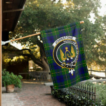 Johnston Modern Tartan Flag Clan Badge