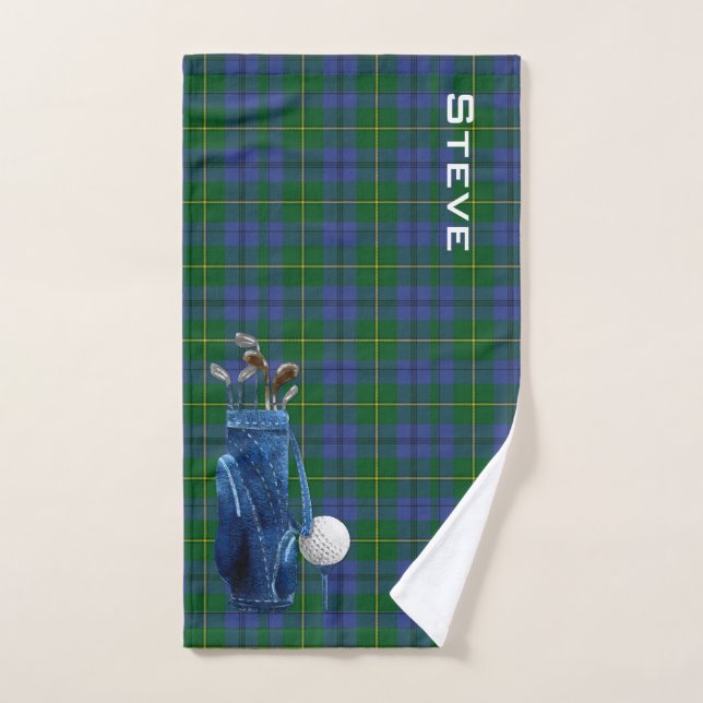 Johnston Plaid Golf Towel (Hand Towel)