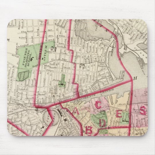 Johnston Rhode Island Map Mouse Pad | Zazzle.com