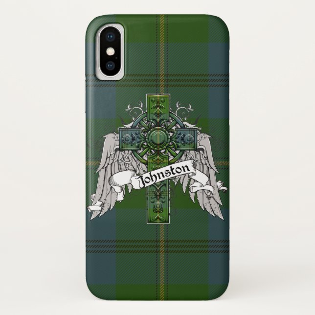 Johnston Tartan Cross Case-Mate iPhone Case (Back)