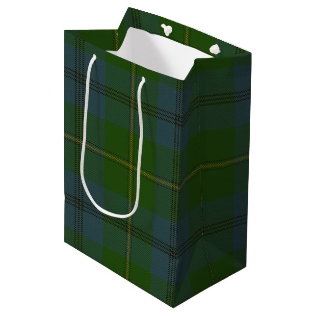 Johnston Tartan Medium Gift Bag (Front Angled)