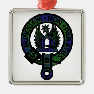 Johnstone Clan Crest Metal Ornament