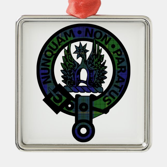 Johnstone Clan Crest Metal Ornament (Front)