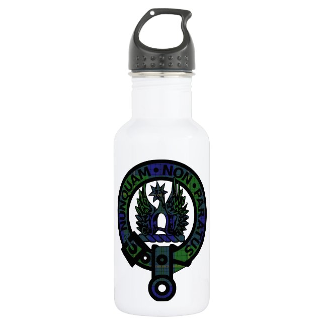 Johnstone Clan Crest Water Bottle (Front)