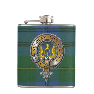 Johnstone Tartan & Badge Flask