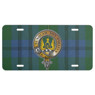 Johnstone Tartan & Badge License Plate