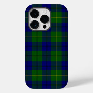 Johnstone tartan blue green plaid Case-Mate iPhone 14 pro case
