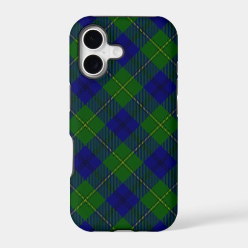 Johnstone tartan blue green plaid iPhone 17 case