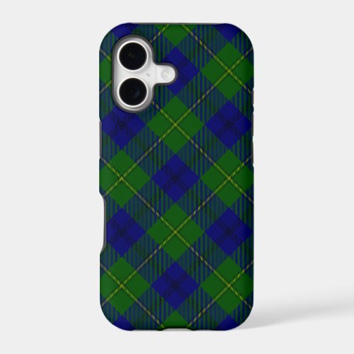 Johnstone tartan blue green plaid iPhone 17 case