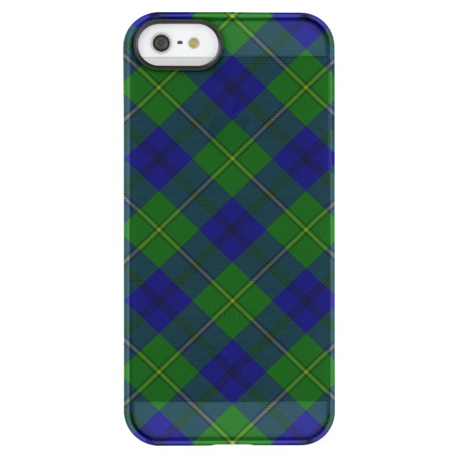 Johnstone tartan blue green plaid uncommon iPhone case (Back)