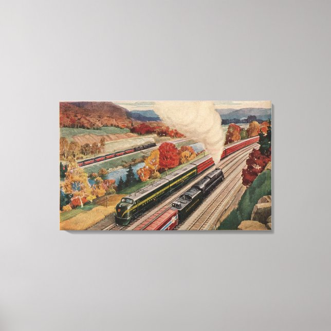 Johnstown, Pennsylvania (Commerce Trains) Canvas Print (Front)