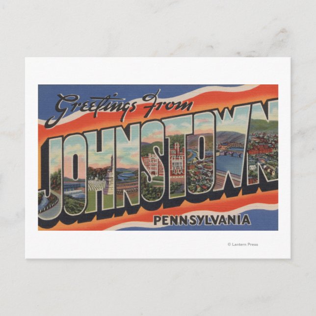 Johnstown, Pennsylvania - Large Letter Scenes 2 Postcard (Front)