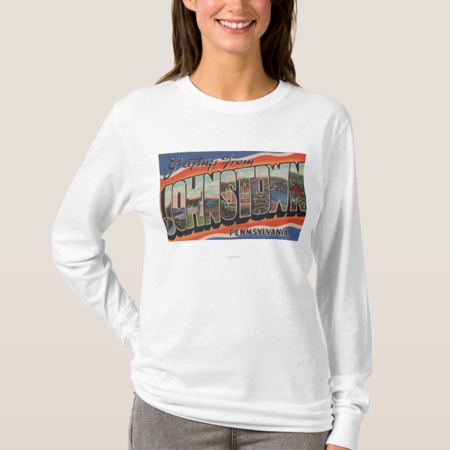 Johnstown, Pennsylvania - Large Letter Scenes 2 T-Shirt (Front)