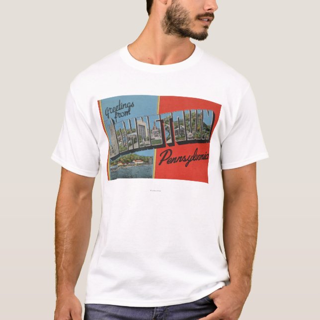 Johnstown, Pennsylvania - Large Letter Scenes T-Shirt (Front)