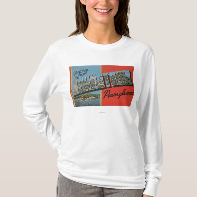 Johnstown, Pennsylvania - Large Letter Scenes T-Shirt (Front)