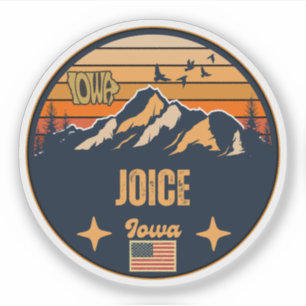 Joice, Iowa Ia, United States Sticker