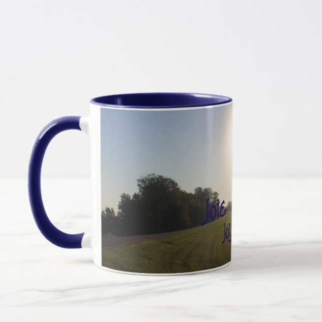 Joie de Vivre Mug – Navy Edition (Left)