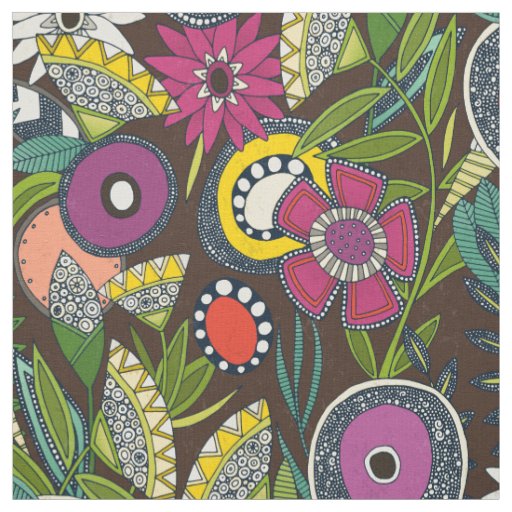 joie floral espresso fabric