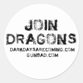 Join Dragons Classic Round Sticker