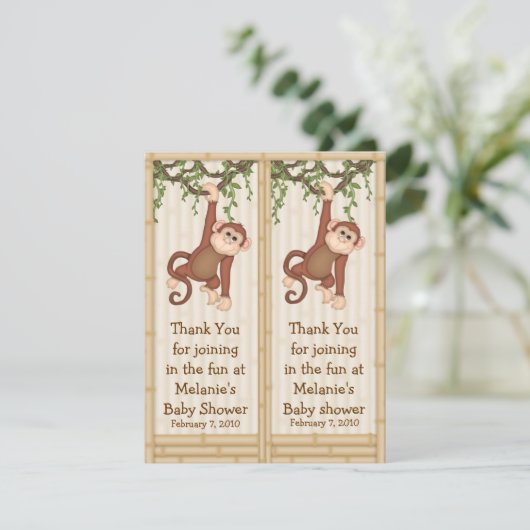 Join in the Fun Monkey Bookmark (Standing Front)
