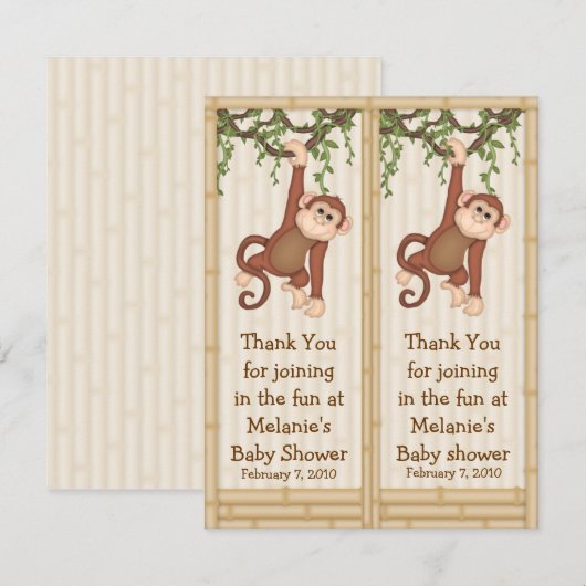 Join in the Fun Monkey Bookmark (Front/Back)